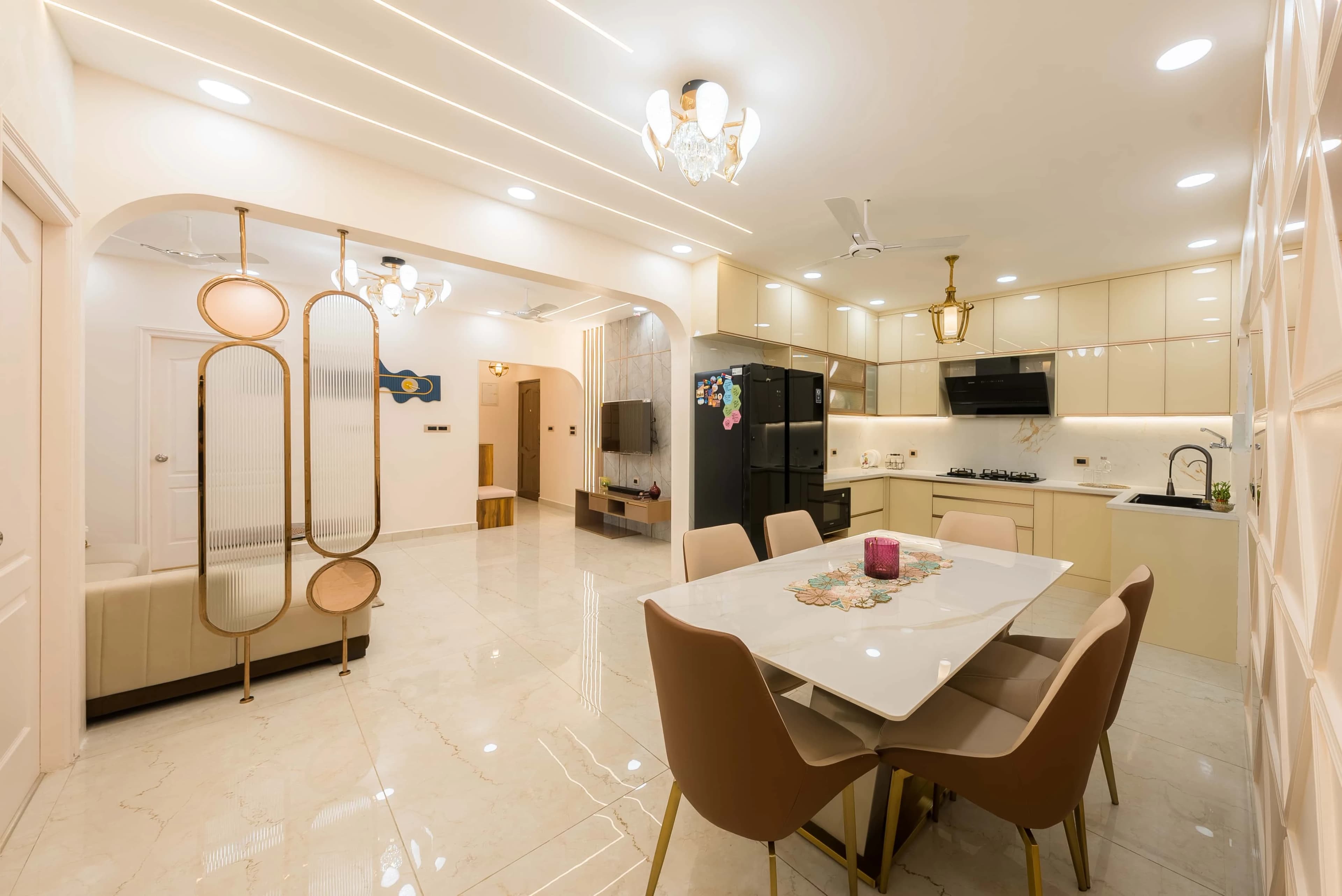 Living, dining and prayer interior view 5