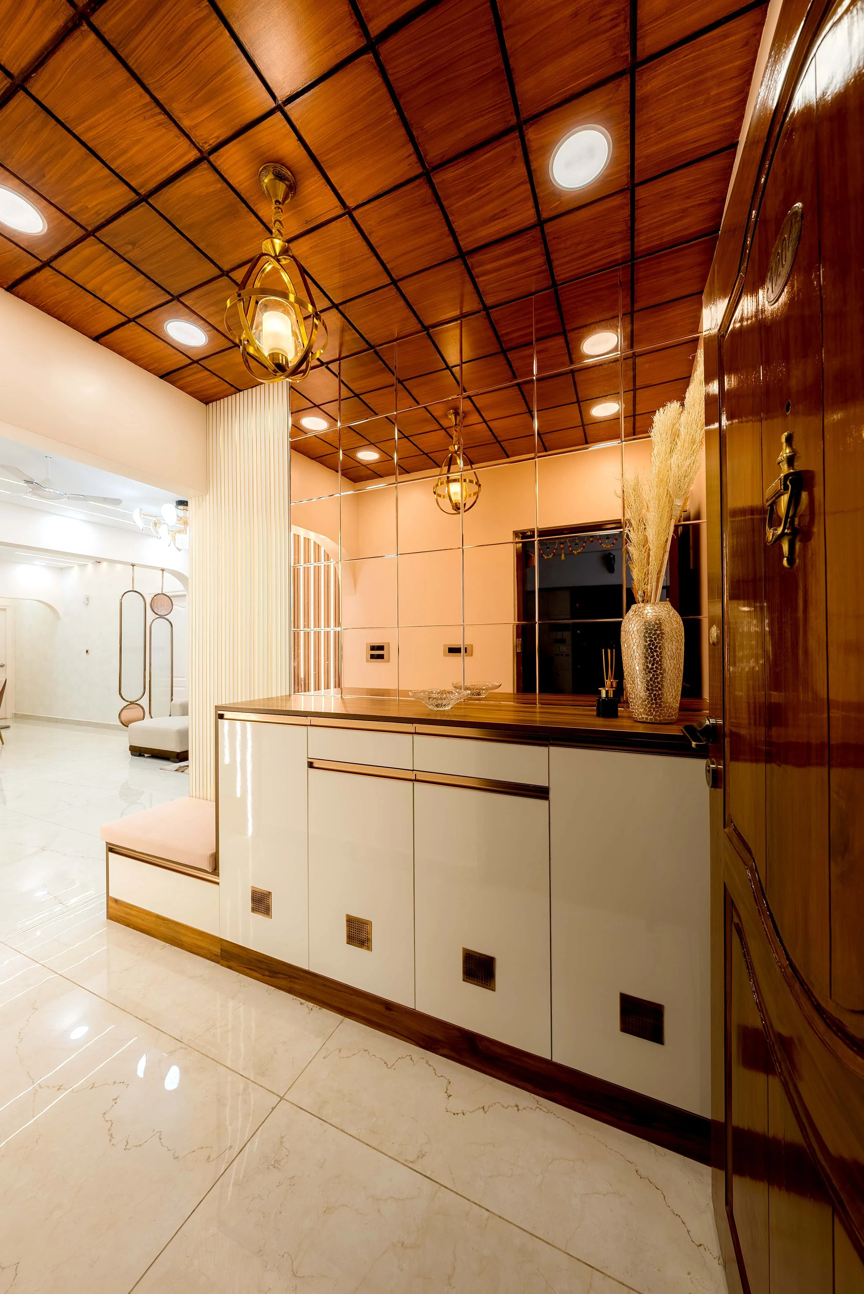 Living, dining and prayer interior view 1