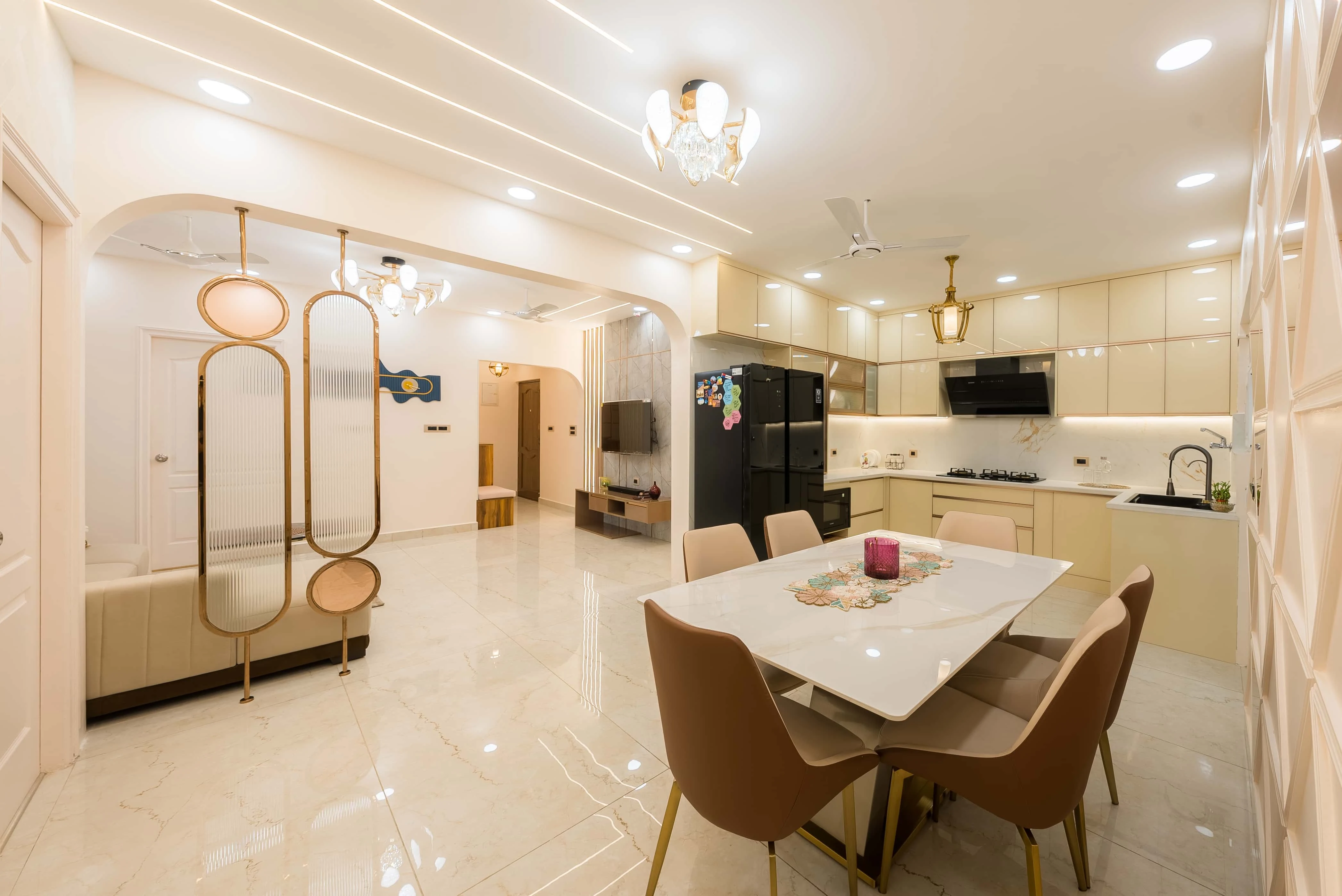 Living, dining and prayer interior view 5