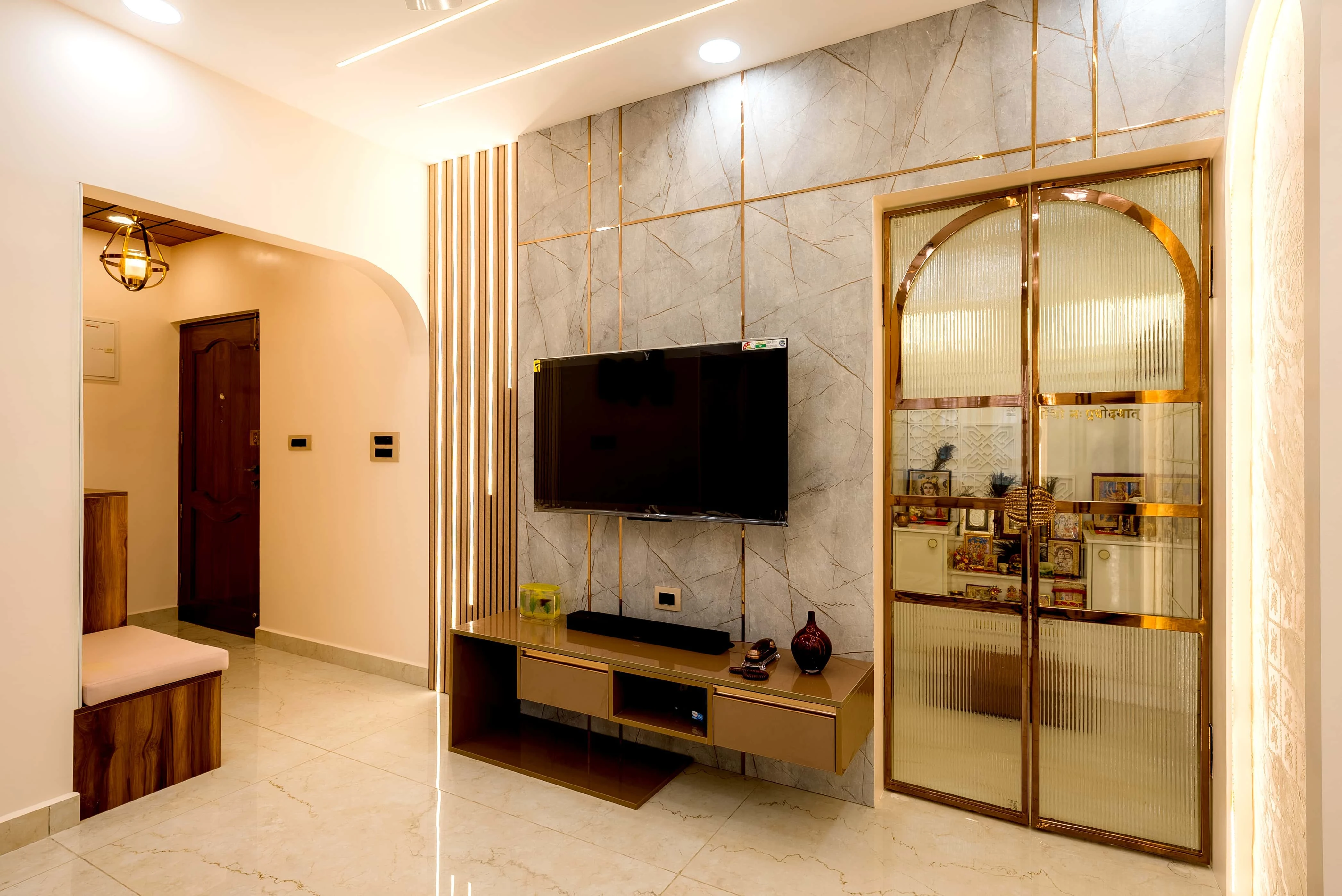 Living, dining and prayer interior view 11
